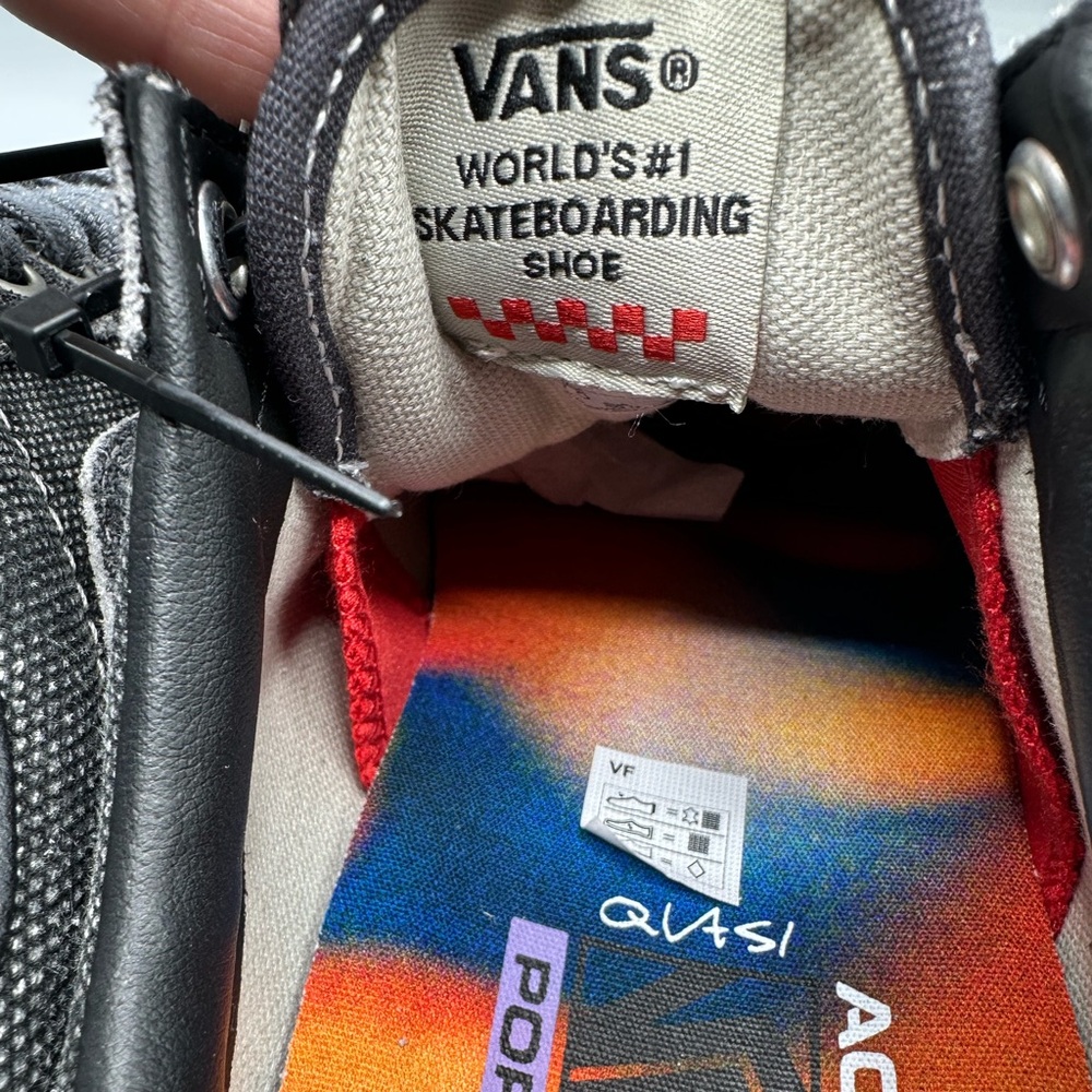 VANS X QUASI Skate Old Skool black denim style Men’s Sneakers. size 7 - Picture 7 of 10